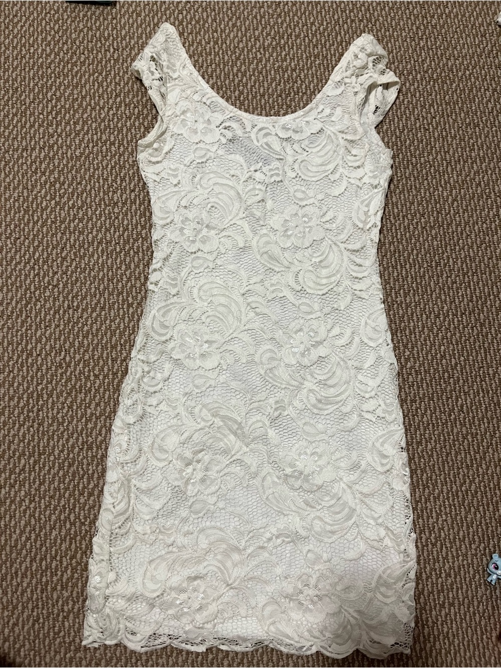 Womens size 2 Divided White Lace  Dress